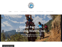 Tablet Screenshot of globalpartnersrunningwaters.org